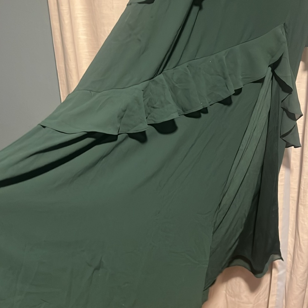 Lulus Blessed with Beauty Green Ruffled Sleeveless Maxi Dress XL - Picture 4 of 13